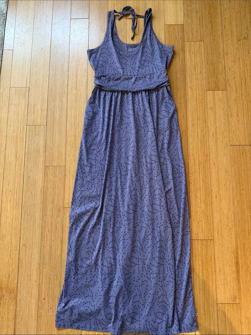 Mountain Hardwear Purple Halter Maxi Dress